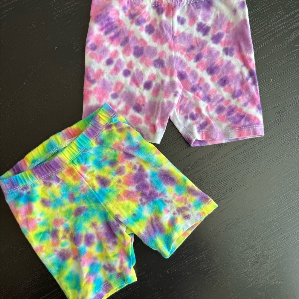Tie-Dye Spandex Shorts
